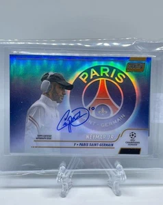 2021 TOPPS STADIUM CLUB CHROME CHAMPIONS LEAGUE CHROME AUTOS NEYMAR JR Gold  /50 - Picture 1 of 1
