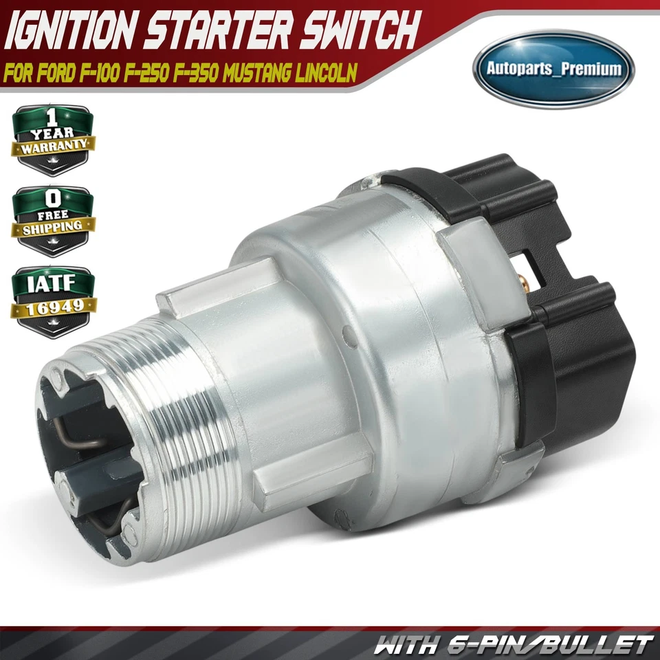 Interruptor de arranque de encendido para Ford F-100 F-250 F-350 Mustang Lincoln Mercury Comet Foto 1 de 4