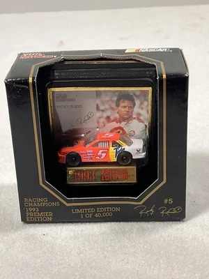 NIB 1993 Racing Champions 1:64 Premier Edition NASCAR Diecast #5 Ricky Rudd Tide - Image 1 of 4