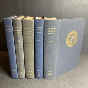 Military History: US Marine Operations in Korea - 5 Volume Hardcover Set / FKY - Picture 1 of 18