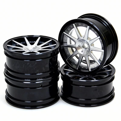 Llantas de aluminio 4 piezas 1/10 para MST HPI Yokomo Tamiya TT02 en carretera Drift Car Foto 1 de 4