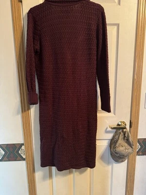 Dialogue Women's Small Black Long Open Cardigan Sweater Merino Wool Blend - Image 1 of 4