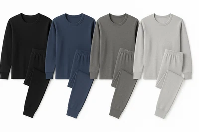 Mens Thermal Set Pants and Shirt Cotton Winter Comfort Small-3XL NWT Warm Soft - Image 1 of 4