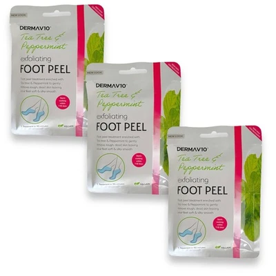 3 x Derma V10 Peeling Fuß Peeling Sockenmaske Baby weiche Füße entfernt abgestorbene Haut