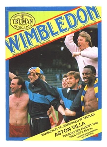 Wimbledon v Aston Villa 1986-1987 Division One 26/08/1986 - Picture 1 of 1