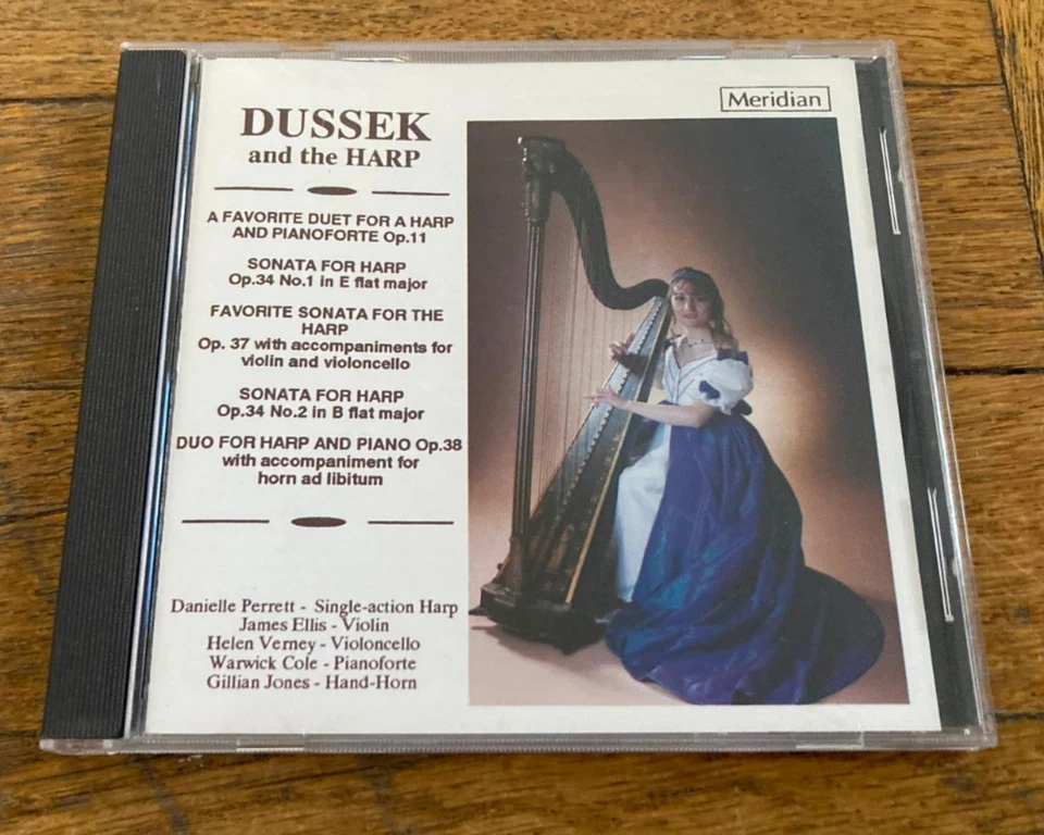 Dussek and the Harp (CD, 1993) Danielle Perrett, Favorite Duet Op. 11, Sonata Op - Image 1 of 3