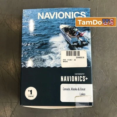 Navionics NAUS004R Navionics+ Canada Alaska & Great Lakes Marine Chart SD/MSD Ca - Image 1 of 4