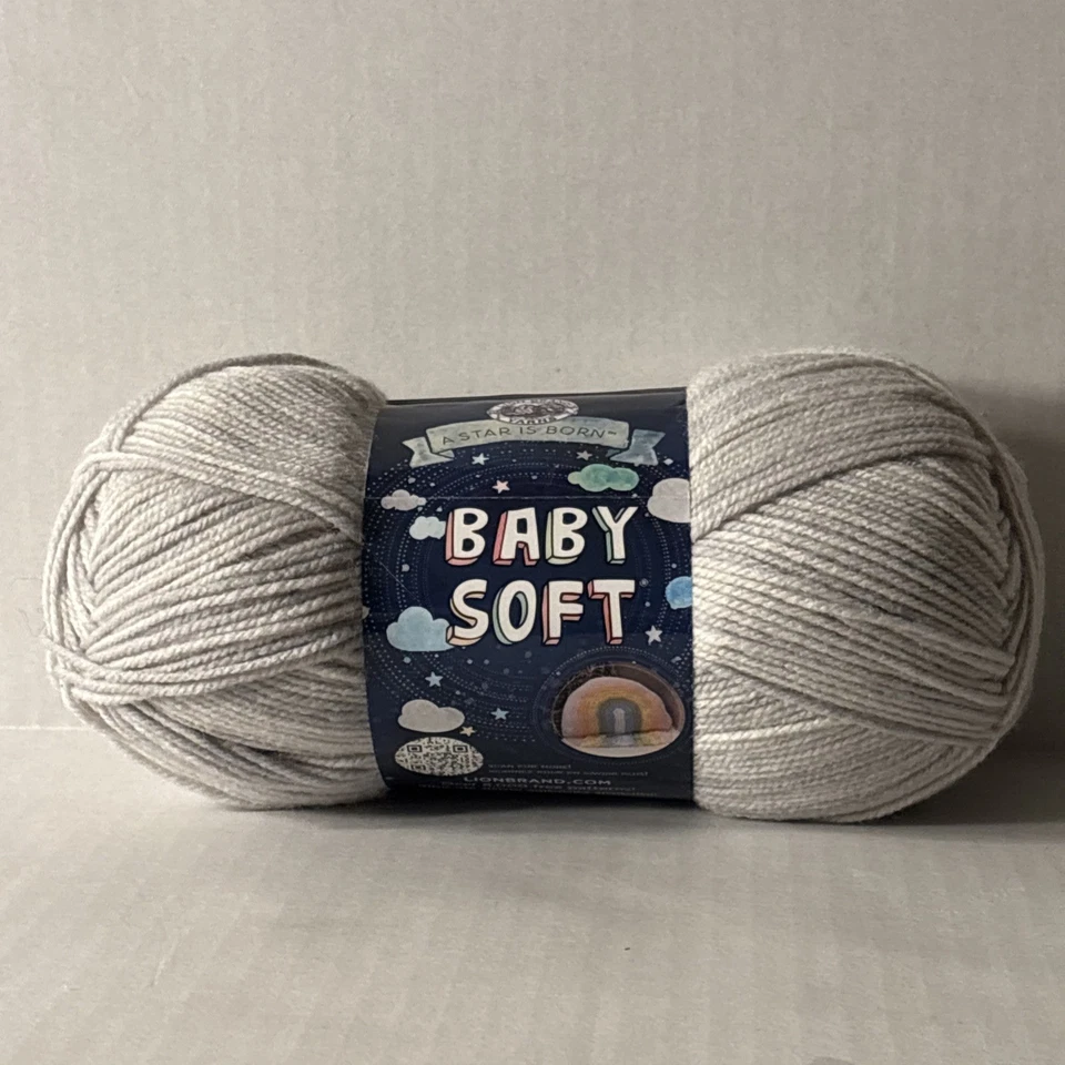 Lion Brand A Star is Born Baby hilo suave estampado gris 4 oz 367 yardas NUEVO Foto 1 de 4