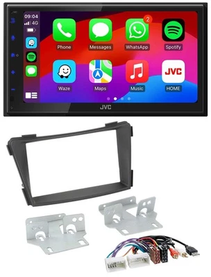 JVC Bluetooth USB MP3 2DIN DAB Autoradio für Hyundai i40 ab 2011 VF schwarz AUX - Bild 1 von 4