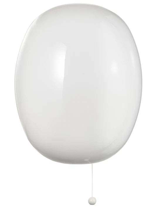 IKEA KALLBLIXT Wall Lamp White Glass 27cm / 10" 704.980.01