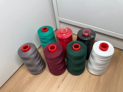 120 Thread 5000m Cone, Polyester Spun High Quality Thread - 7 Colours available - Image 1 of 4