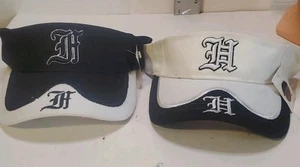 Houston Visor Hat White Cap Houston Hat Adjustable Hat White Adult Hat - Picture 1 of 5