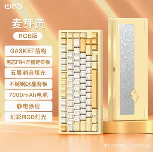 WOB RAINY75 Customized Mechanical Keyboard RGB Gaming Esports Special Rain 75 - Picture 1 of 22