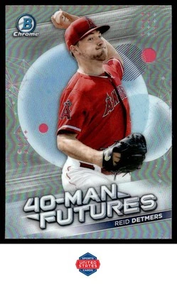 2021 Bowman Chrome #FMF-9 Reid Detmers 40-Man Futures - Image 1 of 2