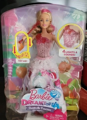 Новая кукла Barbie Dreamtopia Sweetville Princess 2016 со светом и звуками - Изображение 1 из 2