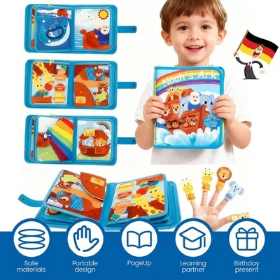 Quiet Book 3D Filz Busy Book Montessori Spielzeug Lernspielzeug ab 1 2 3 Jahr - Bild 1 von 4