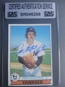 Jim Catfish Hunter New York Yankees 1979 Topps #670 handsigniert Authenticated - Bild 1 von 2