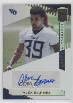 2019 Panini Donruss Elite Elite Rookie Auto /499 Alex Barnes #RA-AB Auto RC - Image 1 of 2