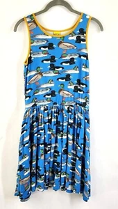 Duns Skaterkleid Damen XS ärmellos Schweden Bio Baumwolle Enten schrullig - Bild 1 von 12