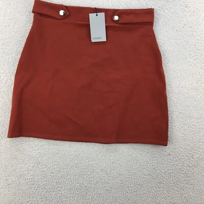 Oasis Button Detail Ponte Viscose Blend Short Mini Skirt Women Size UK Small NEW - Image 1 of 4