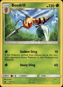 2x (SM04-003 LÁMINA PARALELA) Beedrill Raro Pokemon SM Tarjeta de Invasión Carmesí # 3 - Imagen 1 de 1