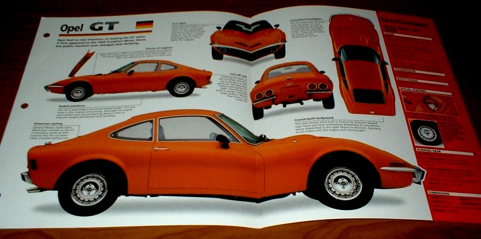 OPEL GT 1900 1970 ORIGINAL IMP FOLLETO ESPECIFICACIONES INFORMACIÓN 70 68 69 71 72 73 GT1900★★ Foto 1 de 1