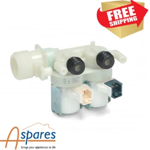 Genuine Solenoid Electric Water Inlet Valve For Indesit Washing Machines - Picture 1 of 3