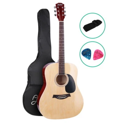 Alpha 41” Inch Acoustic Guitar Classical Wooden Folk Full-Size Steel String - image 1 of 4