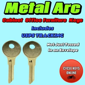 Metal Arc Cabinet Office Furniture Replacement Keys Cut to code Key FR301-FR550 - Picture 1 of 3