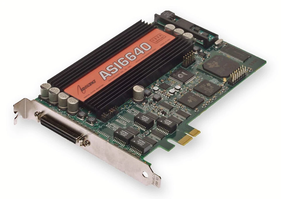 AudioScience ASI6640 PCIe Multichannel Broadcast Sound Card Balanced Audio XLR - Image 1 of 4