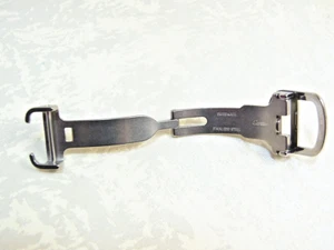 Cartier 14mm Brushed Deployment Genuine Clasp Buckle Watch Band St.Steel Mint - Picture 1 of 15
