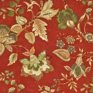Edgar PRESTON HALL Floral SIENA Remanente de óxido Cortinas Tela de coser BTY - Imagen 1 de 5