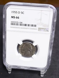 1955-D Jefferson Nickel - NGC MS66 (#45791) - Picture 1 of 11