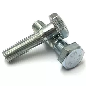 M8 / 8mm PART THREADED BOLT GRADE 8.8 ZINC SCREW HEXAGON HEX HEAD BOLTS DIN931 - Picture 1 of 3