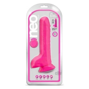 Neo Dual Density Dildo 9` Neon Pink - Picture 1 of 1