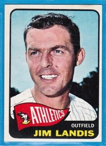 1965 Topps Baseball Card - #376 Jim Landis - Athletics - Picture 1 of 2