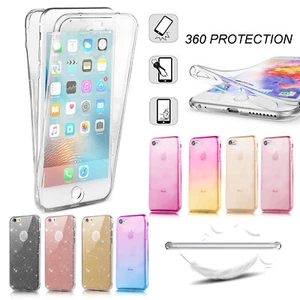 Custodia Full Body Protezione 360 per iPhone X XR XS MAX 7 8 6 Plus Silicone Cover - Foto 1 di 15