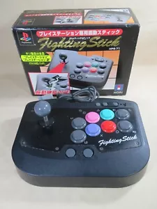 HORI Fighting Stick ps Japan controller sony ps1 ps2 tested Joystick playstation - Picture 1 of 24