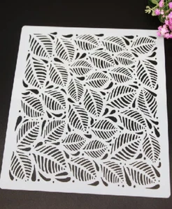 1 Stück Schablone Vorlage 8 Zollx8 Zoll (S71) Blatt Design - Bild 1 von 1