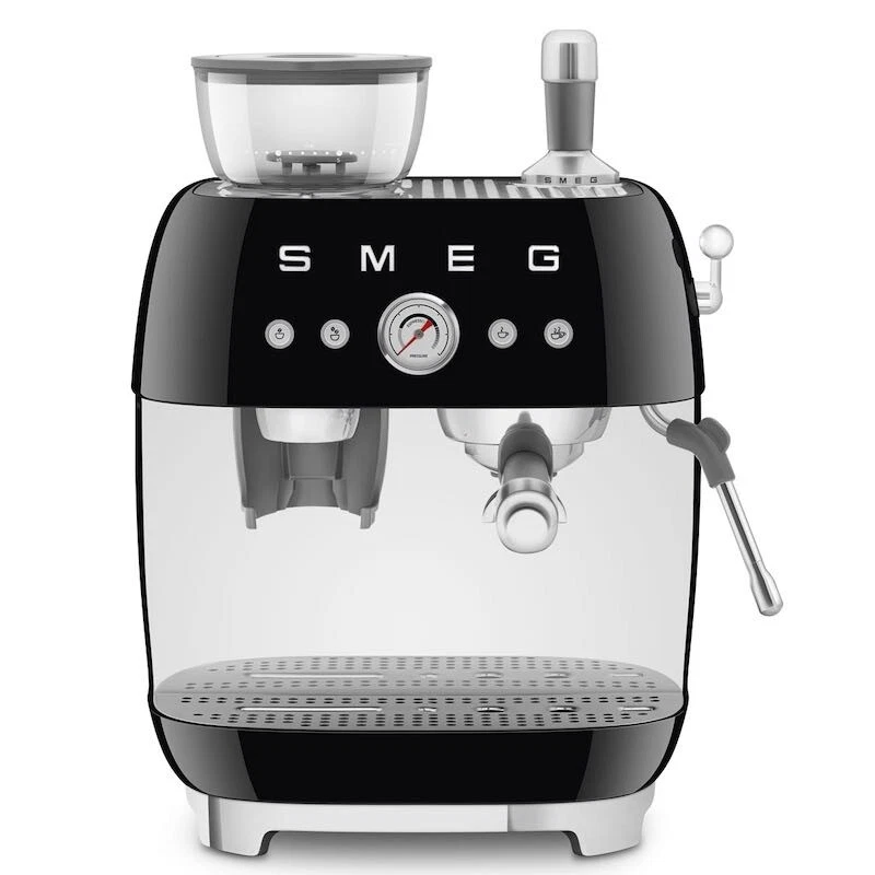 Smeg, 50's Style, Macchina da Caffè Espresso Manuale Nero, Acciaio - Immagine 1 di 1