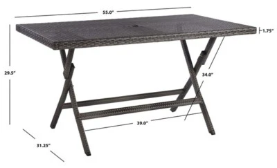 Mesa Plegable Safavieh Akita, Precio Reducido 2172707978 PAT7503B Foto 1 de 4