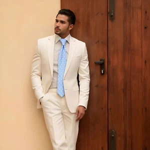 Cravatta uomo S&W SHLAX&WING Dots cravatta per uomo bambino blu bianco Dotty matrimonio ballo - Foto 1 di 16