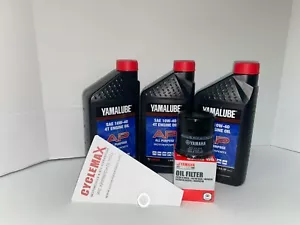Kit de cambio de aceite Yamalube OEM 10W-40 para Yamaha GRIZZLY 660 4x4 2002-2008 - Imagen 1 de 2