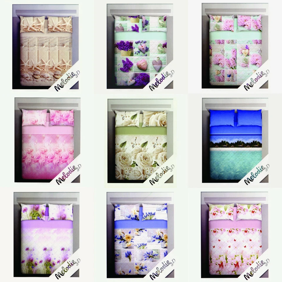 Trapuntino Matrimoniale Copriletto Trapuntato Fotografico Digitale 260x260 cm - Immagine 1 di 1