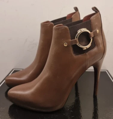 CESARE PACIOTTI Brown Soft Lady Castagna Leather Ankle Boots - UK 4.5, EU 37.5 - Image 1 of 4