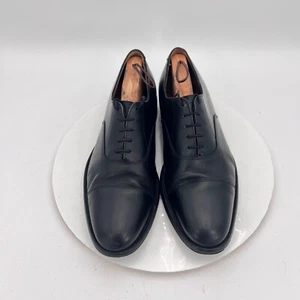Scarpe eleganti Oxford Sanders Diplomat da uomo taglia US 14 nere in pelle punta liscia stringate - Foto 1 di 16