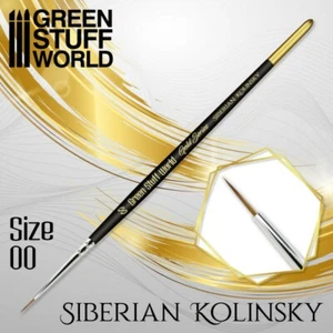 GOLD SERIES Siberian Kolinsky Brush - Size 00 - Premium Natural Kolinsky paint - Bild 1 von 2