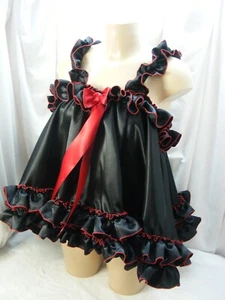 sissy ADULT baby dress satin babydoll negligee nightie fancydress Lolita ddlg - Picture 1 of 4