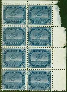 Cook Islands 1899 1/2d Steel Blue 1st Setting SG11 Fine MM Block of 8 - Bild 1 von 1