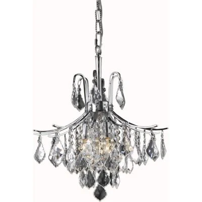 Chrome French Pendant Crystal Light Fixture Ceiling Hanging Chandelier Lighting - Image 1 of 2